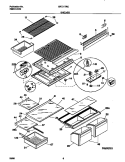 SHELVES Diagram and Parts List for GRT21TRCW0  Gibson Refrigerator