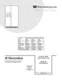 COVER Diagram and Parts List for WRS23MF5ASE  Westinghouse Refrigerator