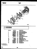 DOOR PARTS Diagram and Parts List for 30-4952-00-01  Tappan Range