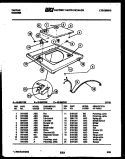 TOP PARTS Diagram and Parts List for 46-2817-00-05  Tappan Washer