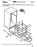 SHELVES, CONTROLS, DIVIDER, MULLION Diagram and Parts List for FPES18TLF2  Frigidaire Refrigerator