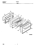 DOOR Diagram and Parts List for FEF387CCTE  Frigidaire Range