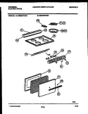 COOKTOP AND DOOR PARTS Diagram and Parts List for CE200SP2D2  Frigidaire Cooktop
