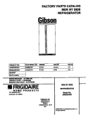 COVER Diagram and Parts List for GRS20HRHD3  Gibson Refrigerator