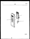 CONTROL PANEL Diagram and Parts List for 56-3872-10-02  Tappan Microwave