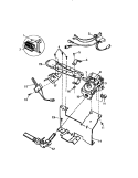GAS VALVE BURNER ASSY., SENSOR Diagram and Parts List for DG640JXW1  Frigidaire Dryer
