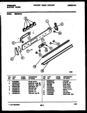 CONTROL PANEL Diagram and Parts List for REG435LRW2  Frigidaire Range