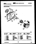 AIR HANDLING PARTS Diagram and Parts List for AM11C4EWA  Gibson Air Conditioner