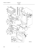 CABINET Diagram and Parts List for E32AF75GTT0  Electrolux Freezer