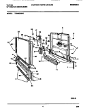 DOOR PARTS Diagram and Parts List for TDB662RBR0  Tappan Dishwasher