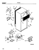 COOLING SYSTEM Diagram and Parts List for TRT19PNBW0  Tappan Refrigerator