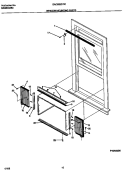 WINDOW MOUNTING PARTS Diagram and Parts List for GAC082G7A1  Gibson Air Conditioner