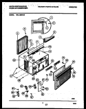 CABINET PARTS Diagram and Parts List for WAL123S1A2  Frigidaire Air Conditioner
