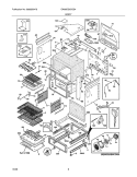 BODY Diagram and Parts List for EW30DS6CGS4  Electrolux Range