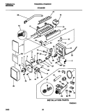 ICE MAKER Diagram and Parts List for FRS22WNBD1  Frigidaire Refrigerator