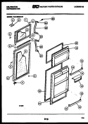 DOOR PARTS Diagram and Parts List for TAK190GN1W  Kelvinator Refrigerator