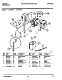 CONDENSER Diagram and Parts List for GDH40E6  Frigidaire Dehumidifier
