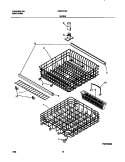 RACK Diagram and Parts List for FDB737GFT1  Frigidaire Dishwasher