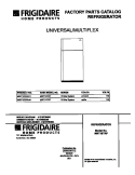 COVER Diagram and Parts List for MRT18TRFD1  Frigidaire Refrigerator