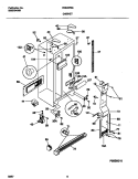 CABINET Diagram and Parts List for FRS22AGED2  Frigidaire Refrigerator