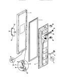 FREEZER DOOR Diagram and Parts List for MRS22WRCD0  Frigidaire Refrigerator
