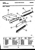 CONTROL PANEL Diagram and Parts List for 12-4990-00-04  Tappan Wall Oven