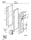 FREEZER DOOR Diagram and Parts List for MRS26LGJB0  Frigidaire Refrigerator