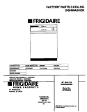 COVER Diagram and Parts List for GPDB698JC0  Frigidaire Dishwasher