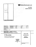COVER Diagram and Parts List for WRS23MW3AW8  Westinghouse Refrigerator
