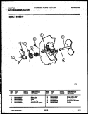 CAM Diagram and Parts List for 61-1042-10-00  Tappan Dishwasher