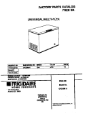 COVER Diagram and Parts List for CFC20M4HW1  Frigidaire Freezer