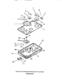 CONTROL PANEL, TOP, SWITCHES, SURFA Diagram and Parts List for RB131CM1  Frigidaire Cooktop