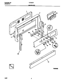 BACKGUARD Diagram and Parts List for TEF357BFWA  Tappan Range