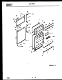 DOOR PARTS Diagram and Parts List for MRT17NRBY0  Frigidaire Refrigerator