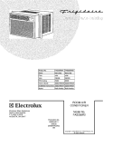 COVER Diagram and Parts List for FAS256R2AB  Frigidaire Air Conditioner