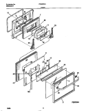 DOOR Diagram and Parts List for FES355CCBE  Frigidaire Range