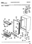 CABINET Diagram and Parts List for GFU21M9AW3  Gibson Freezer
