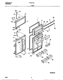 DOOR Diagram and Parts List for FRT21TSCD4  Frigidaire Refrigerator