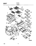 SHELVES Diagram and Parts List for FRT20NGCB9  Frigidaire Refrigerator