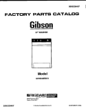 WASHER, 27`` Diagram and Parts List for GWX645RBS1  Gibson Washer