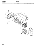 MOTOR Diagram and Parts List for WDE546RBS0  Frigidaire Dryer