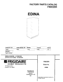 COVER Diagram and Parts List for FMR6  Electrolux Freezer