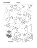 BODY Diagram and Parts List for PLGFMZ96ECC  Frigidaire Range