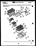 SHELVES AND SUPPORTS Diagram and Parts List for GTN217HH2  Frigidaire Refrigerator