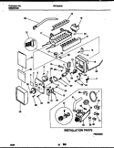 ICE MAKER AND INSTALLATION PARTS Diagram and Parts List for FRT24XHAY1  Frigidaire Refrigerator