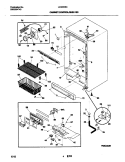 CABINET / CONTROL / SHELVES Diagram and Parts List for UL5000ECW0  Frigidaire Freezer