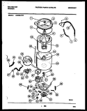 TUB DETAIL Diagram and Parts List for AW350-K1L  Kelvinator Washer