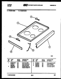 COOKTOP PARTS Diagram and Parts List for 73-3957-23-09  Tappan Range