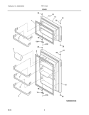 Part Location Diagram of 240428801 Frigidaire PANEL-Refrigerator DOOR