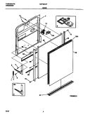 DOOR Diagram and Parts List for MDP531GFR0  Frigidaire Dishwasher